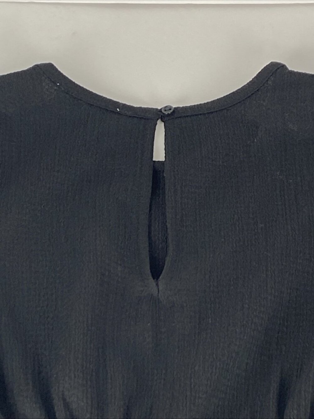 Knit Works Girls Short Sleeve Small 7-8 Black Waffle Jumpsuit Round Neckline - Picture 8 of 16